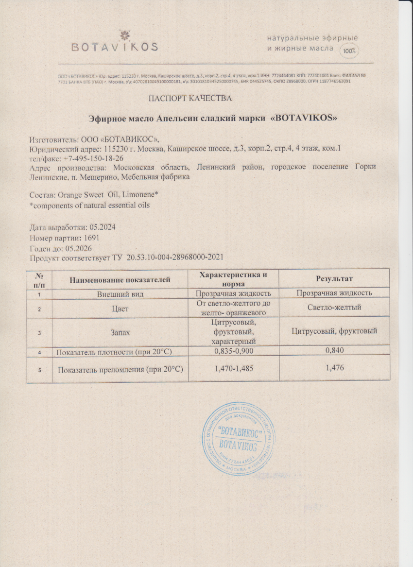 Паспорт №052024
